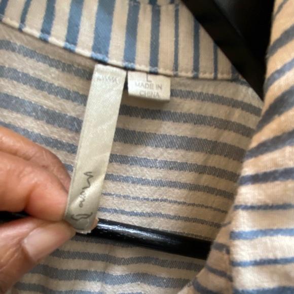 Mono B Jumpsuit Blue & Cream Size L - Picture 8 of 11